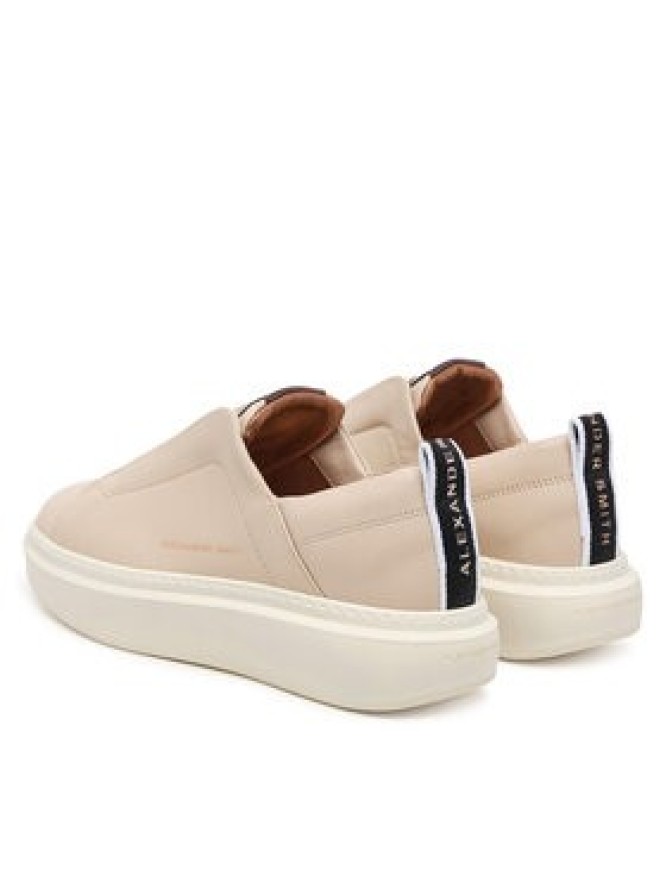 Alexander Smith Sneakersy Wembley Slip-On ASBEWLW-1203 Kremowy