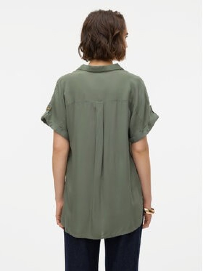 Vero Moda Koszula Bumpy 10310139 Zielony Regular Fit
