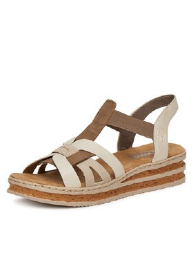 Rieker Sandały 62918-62 Biały