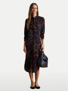 LAUREN RALPH LAUREN Sukienka koszulowa 200P03552001 Granatowy Regular Fit