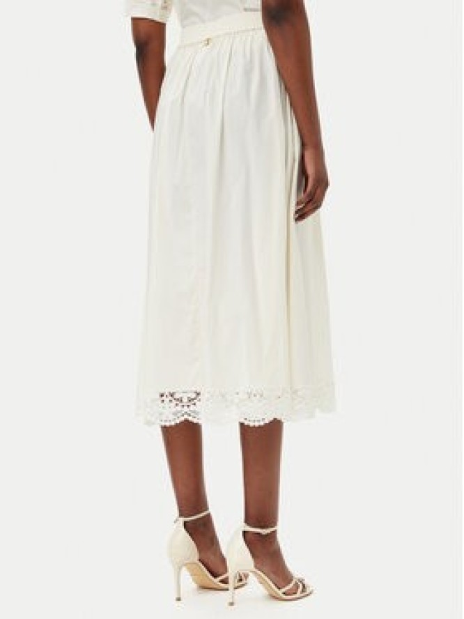 TWINSET Spódnica trapezowa 251TT2095 Écru Regular Fit
