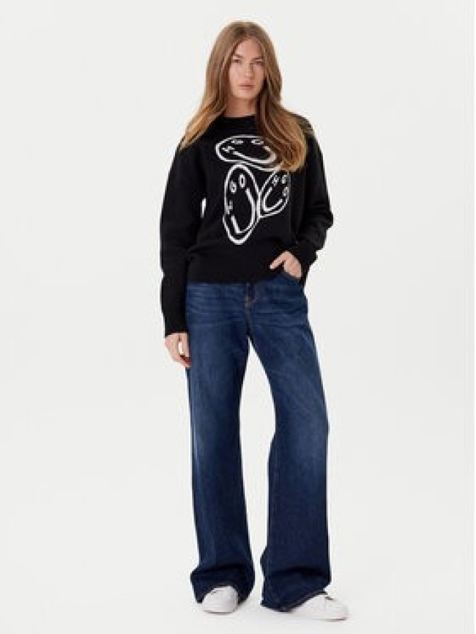 HUGO Sweter Seginy 50543020 Czarny Regular Fit