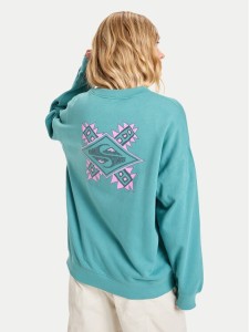 Quiksilver Bluza EQWFT03188 Niebieski Oversize