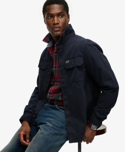 superdry Two Pocket Overshirt – koszula‑kurtka 100% bawełna, relaxed fit