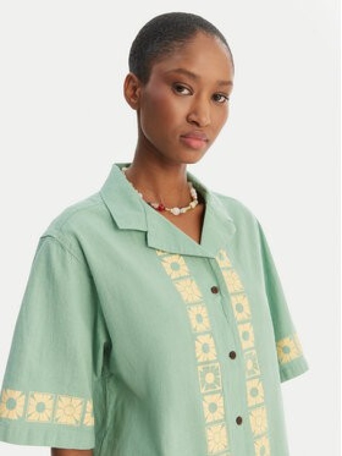 Quiksilver Koszula Bahamas EQWWT03145 Zielony Relaxed Fit