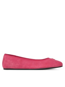Tommy Hilfiger Baleriny Th Hardware Suede Ballerina FW0FW08655 Różowy