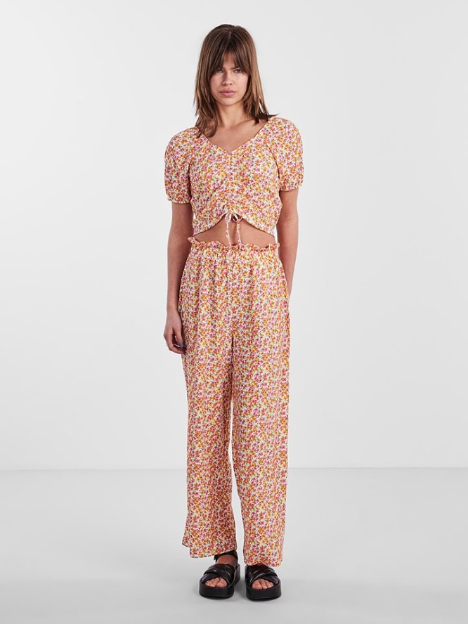 Pieces Bluzka w kolorze pomarańczowym rozmiar: L