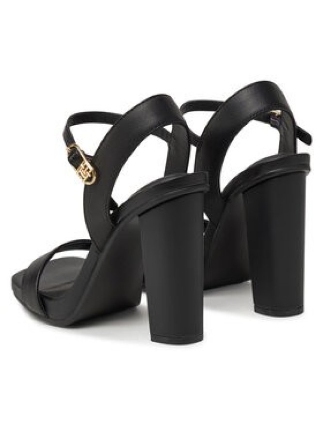 Tommy Hilfiger Sandały High Heel Leather Sandal FW0FW08534 Czarny