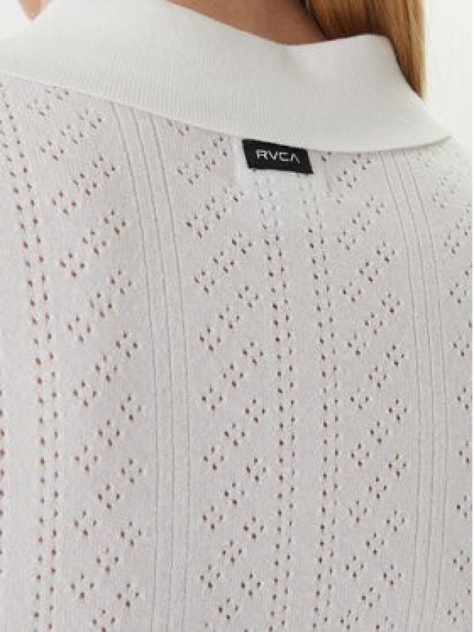 RVCA Sweter Dawn 23B071502 Biały Regular Fit