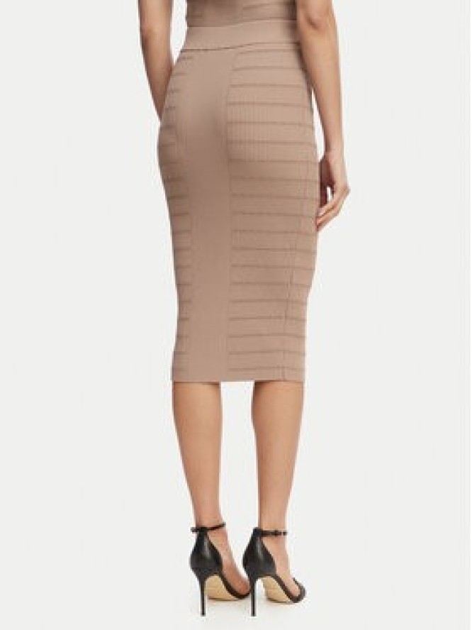 Guess Spódnica ołówkowa W5YD66 Z0130 Brązowy Slim Fit