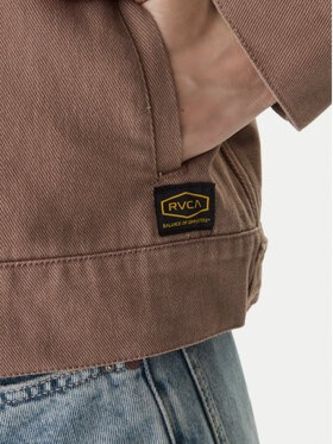 RVCA Kurtka jeansowa Dayshift II 23B153503 Beżowy Regular Fit