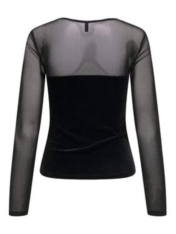 ONLY Bluzka Smooth 15360668 Czarny Slim Fit