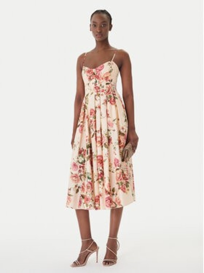 Guess Sukienka koktajlowa W6GKAF W2558 Różowy Regular Fit