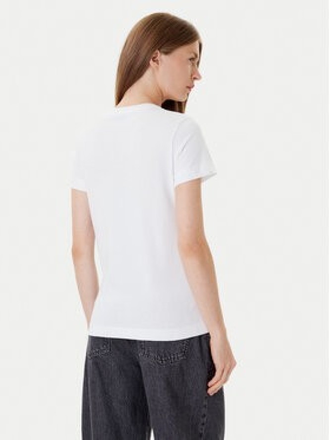 PINKO T-Shirt Bussolotto 100355 A2RD Biały Regular Fit