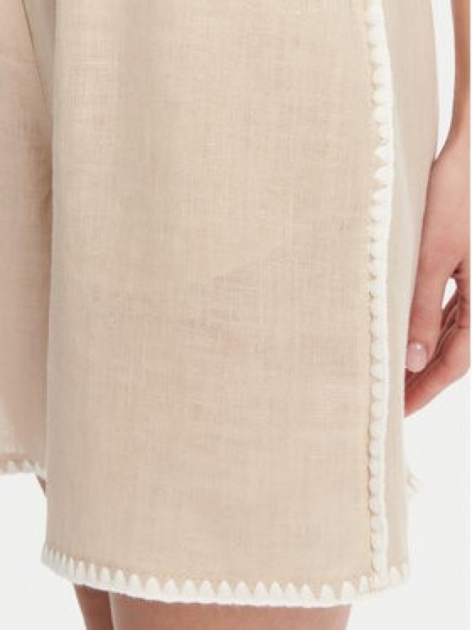 ICONA Szorty materiałowe RP5LE006 Beżowy Regular Fit