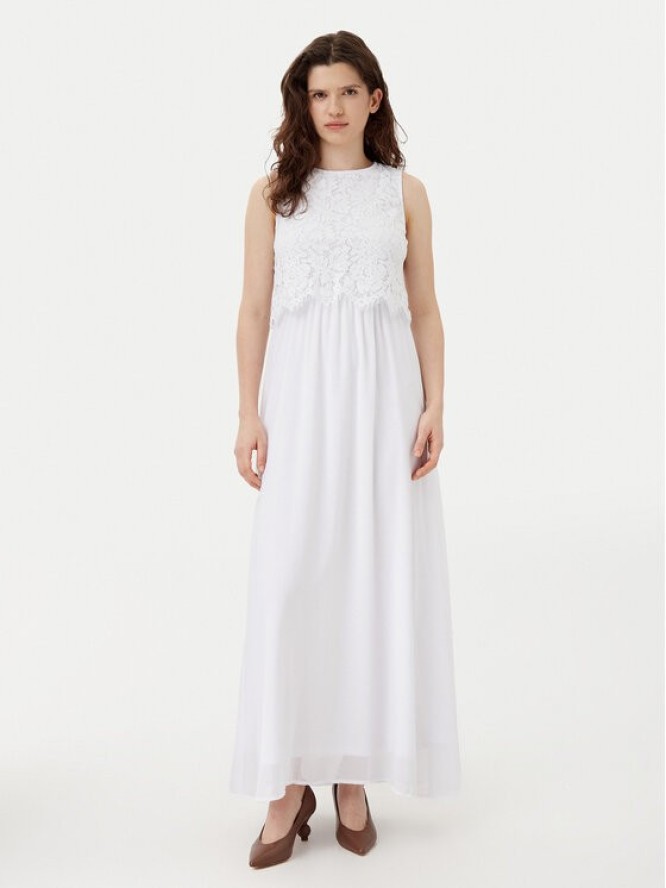 Vila Sukienka koktajlowa Milina 14100341 Biały Regular Fit