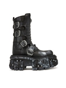 NEW ROCK Botki M-373SC-C1 Szary