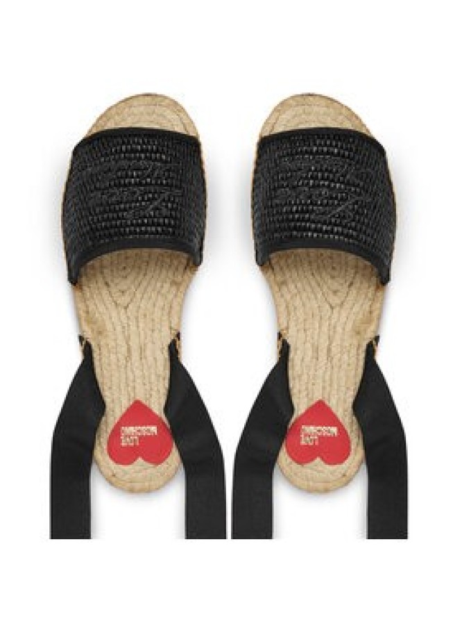 LOVE MOSCHINO Espadryle JA16222G0OJR100A Czarny