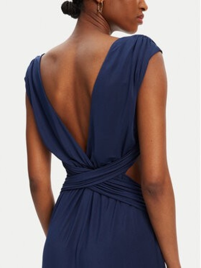 ACCESS FASHION Sukienka wieczorowa 53-3389-391 Niebieski Slim Fit