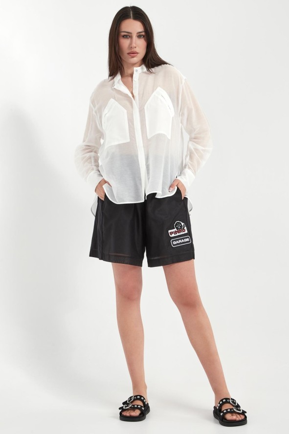 Bermudy damskie z jedwabiem Lewis PINKO