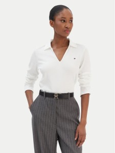 Tommy Hilfiger Bluzka Modern Cody WW0WW47850 Biały Slim Fit