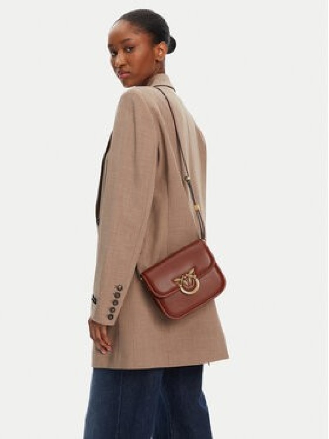 PINKO Torba Love Box Bag Fl Mini PE 25 PLTT 104297 A26L Brązowy