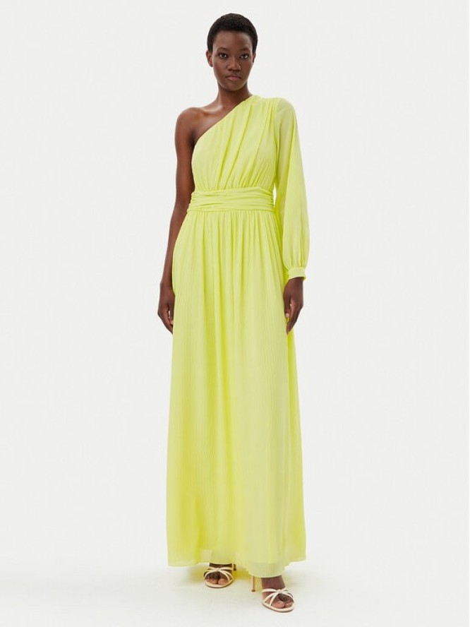 Rinascimento Sukienka wieczorowa CFC0123856003 Żółty Regular Fit