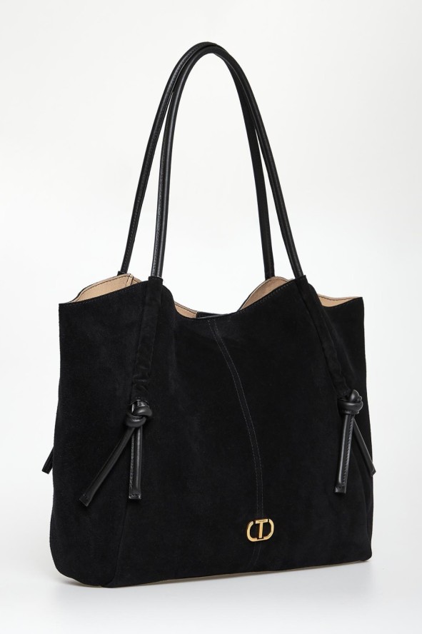Torebka damska zamszowy shopper TWINSET