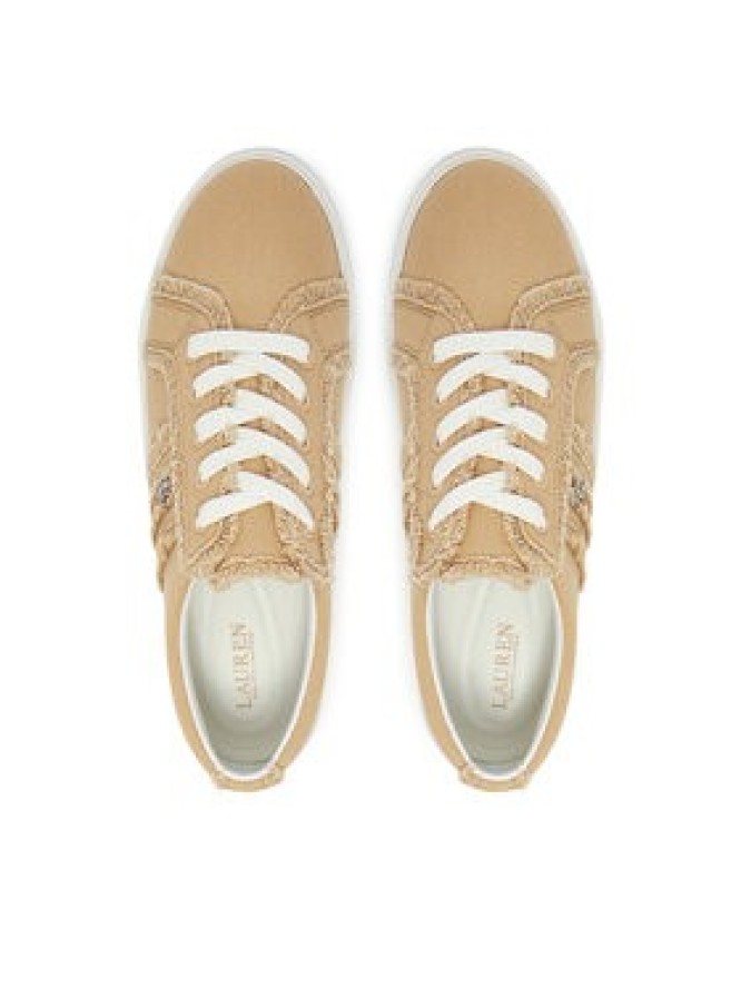 LAUREN RALPH LAUREN Sneakersy Janson Fray 802967040004 Beżowy