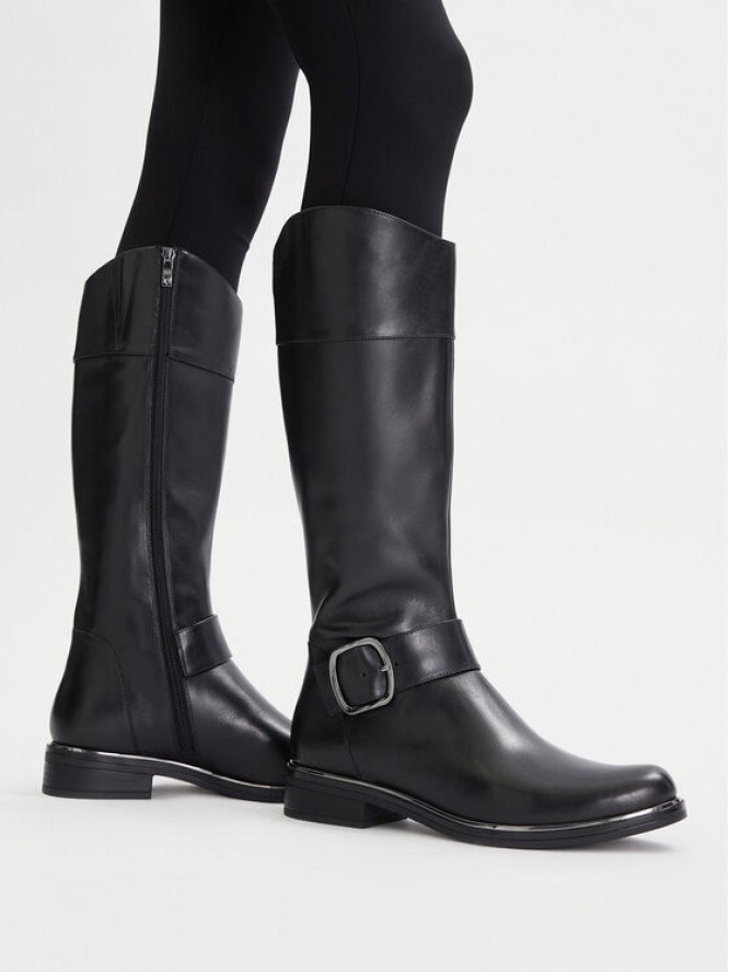 Caprice Oficerki 9-25517-45 Czarny