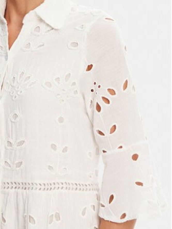 Iconique Sukienka koszulowa IC25-005 Biały Relaxed Fit
