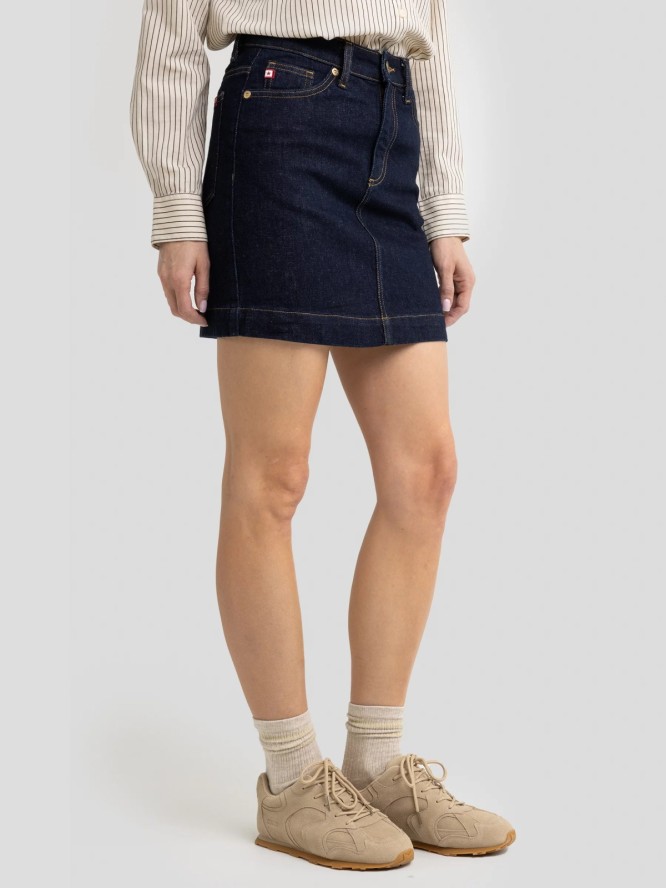 Spódnica damska jeansowa mini granatowa Margaret 657
