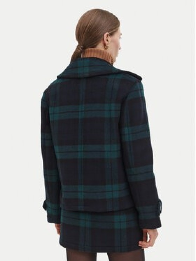 Liu Jo Płaszcz wełniany WF6352 T719A Granatowy Relaxed Fit