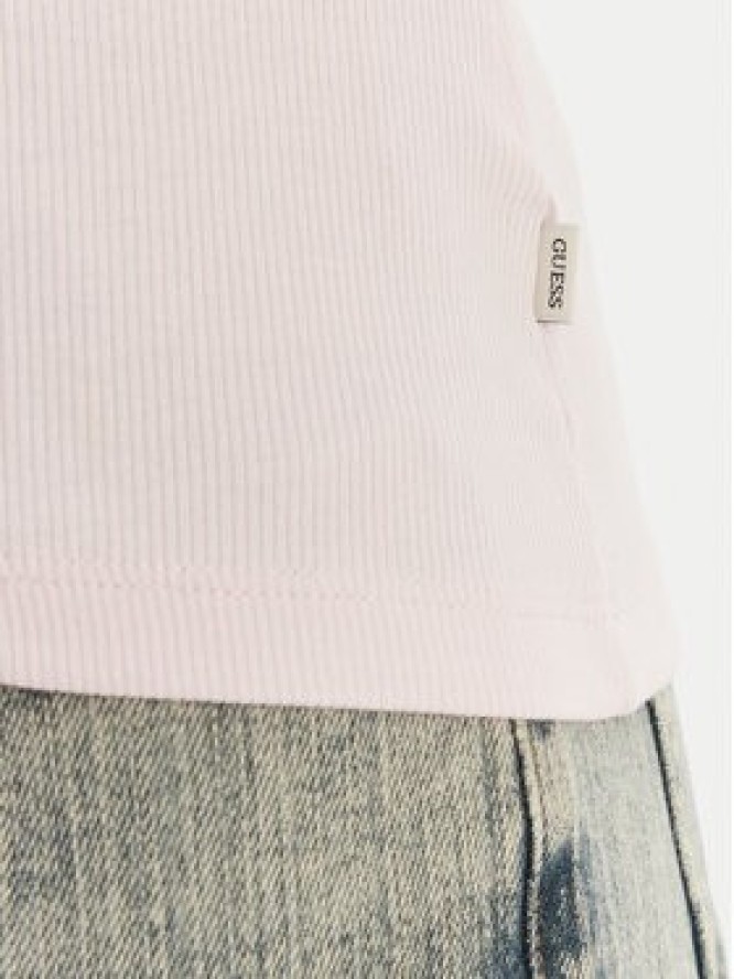 Guess Jeans Top W6GPZ2 KA0H1 Różowy Slim Fit