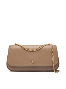 Calvin Klein Torebka Ck Convertible Chain Small Bag LV04F3172G Beżowy