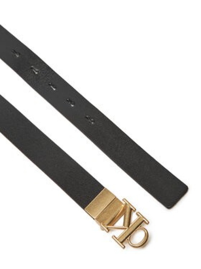 Calvin Klein Pasek Damski Monogram Plaque Buckle 25Mm Rev LV04K7005G Czarny