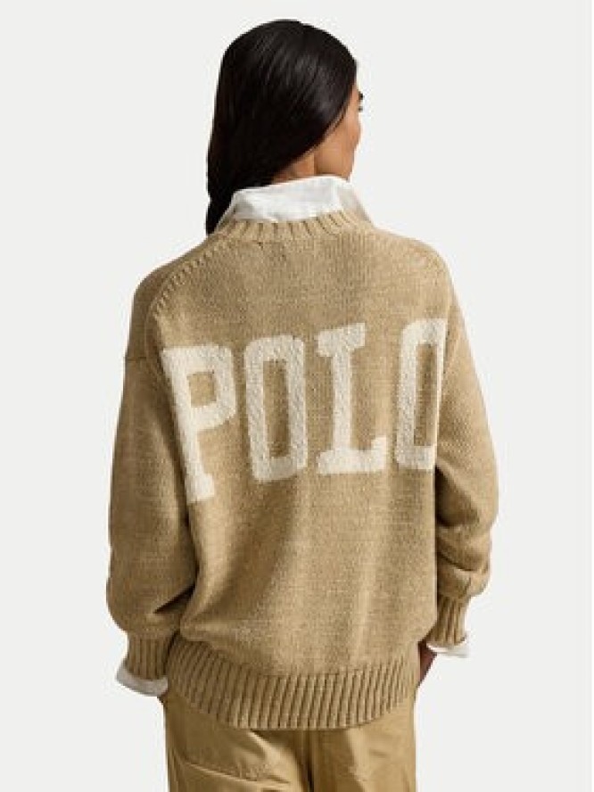 Polo Ralph Lauren Sweter 211A96252001 Beżowy Relaxed Fit
