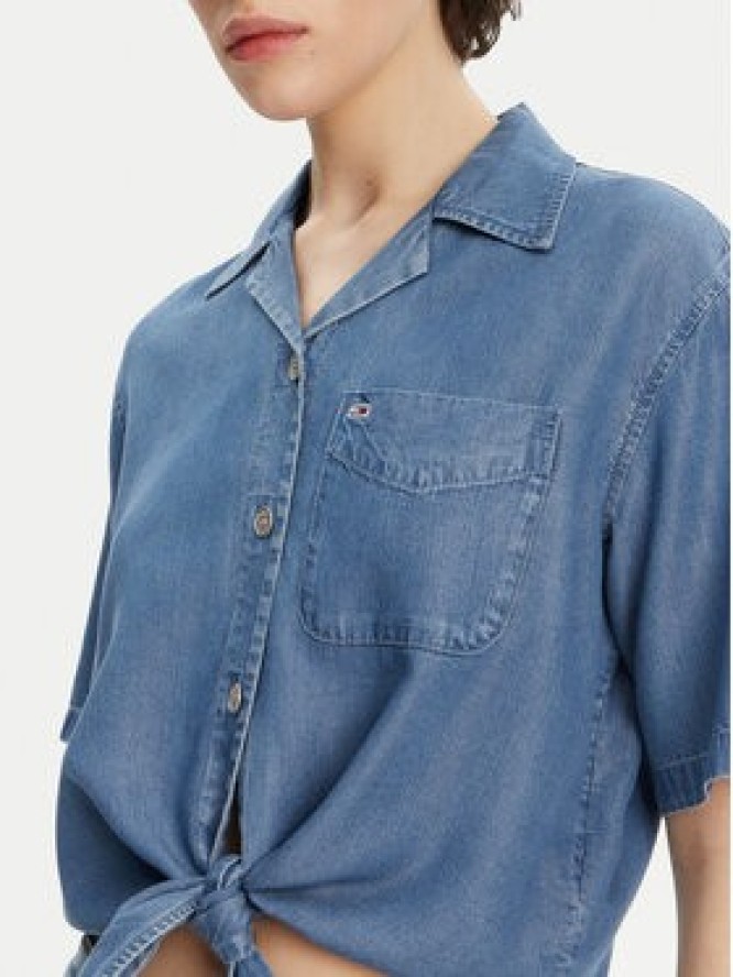 Tommy Jeans Koszula DW0DW20603 Niebieski Relaxed Fit