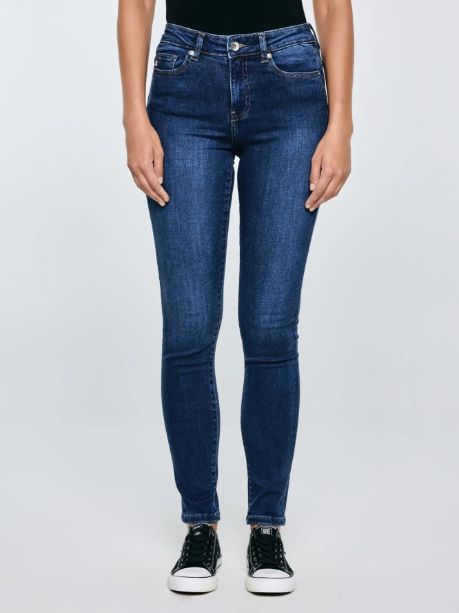 Jeansy damskie skinny niebieskie Adela 358