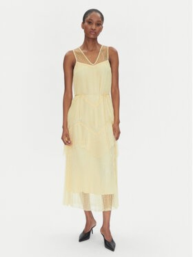 TWINSET Sukienka letnia 251TP2511 Beżowy Regular Fit