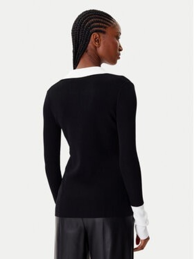 KARL LAGERFELD Sweter A4W18043 Czarny Slim Fit