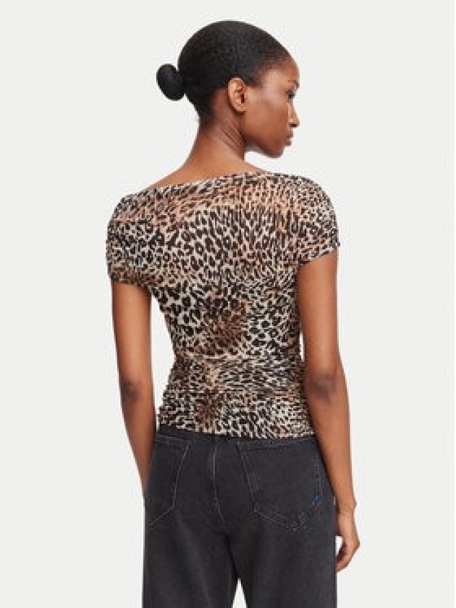 Guess Bluzka W6BP45 K6608 Brązowy Regular Fit