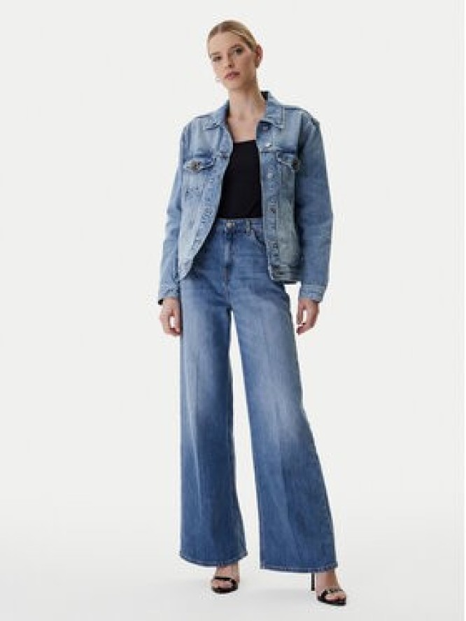 Guess Kurtka jeansowa W6RN73 D6833 Niebieski Regular Fit