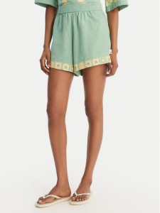 Quiksilver Szorty materiałowe Bahamas EQWNS03090 Zielony Regular Fit