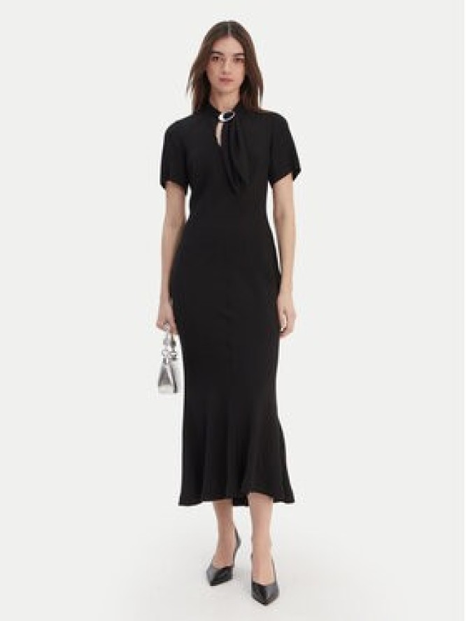 HUGO Sukienka koktajlowa Kiweni 50554051 Czarny Slim Fit