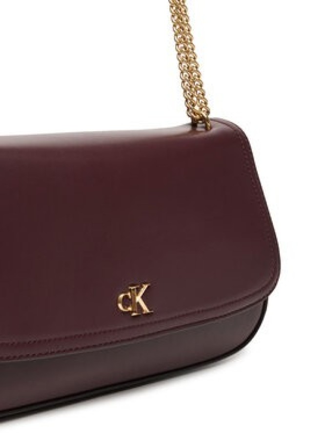 Calvin Klein Torebka Ck Convertible Chain Medium Bag LV04F3171G Bordowy