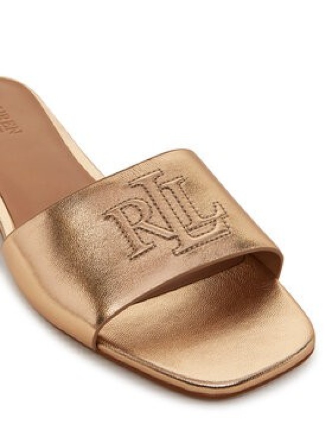 LAUREN RALPH LAUREN Klapki Everley 802970531001 Złoty