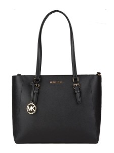Michael Kors Skórzana torebka w kolorze czarnym - 35 x 30 x 10 cm rozmiar: onesize