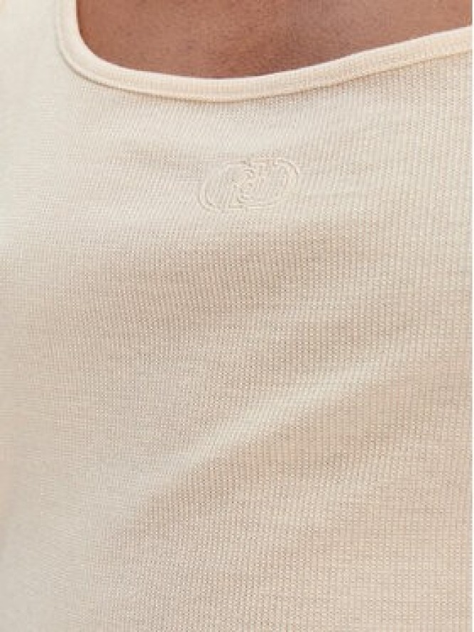 Liu Jo Sport Top TA6173 J3845 Écru Regular Fit