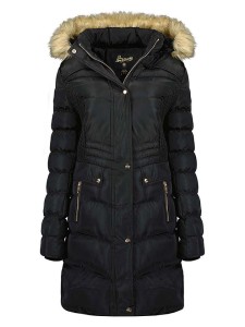 Geographical Norway Płaszcz zimowy "Badonna" w kolorze czarnym rozmiar: XL